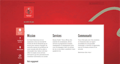 Desktop Screenshot of centrebienvenue.org